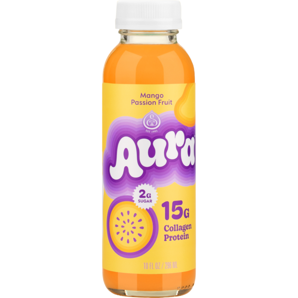 ダイエットドリンク MANGO & COLLAGEN Gt's Living Foods Aura Mango Passionfruit Collagen Protein Drink