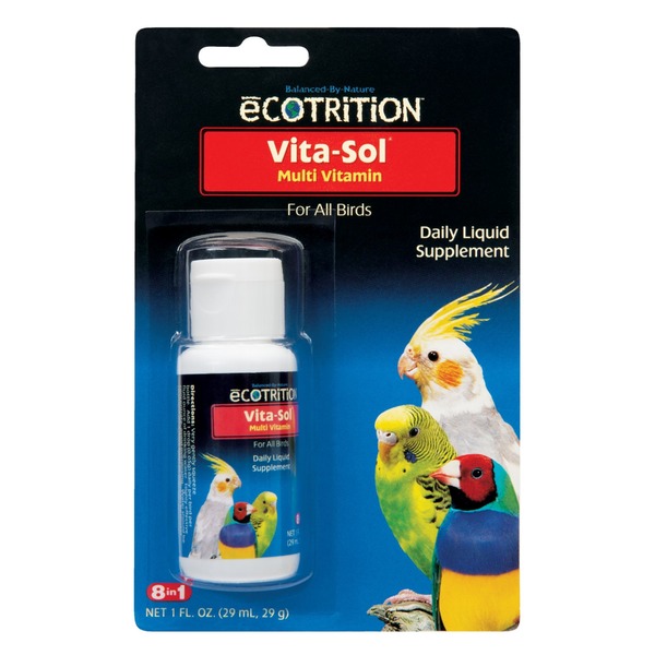 Ecotrition VitaSol Multi Vitamin For All Birds Daily Liquid Supplement