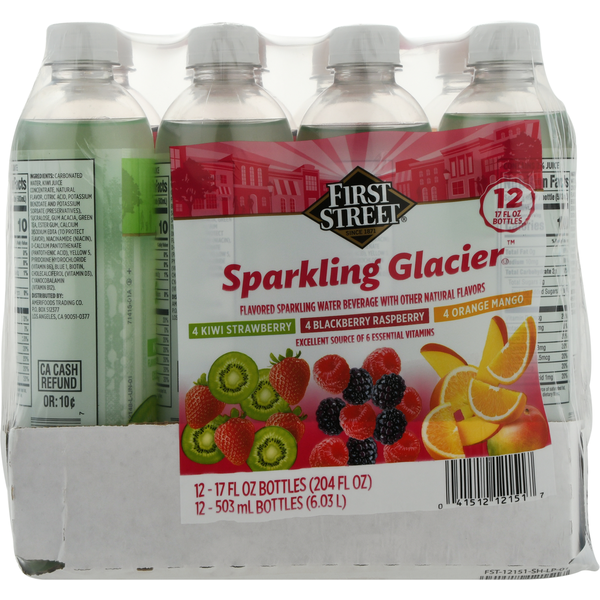 First Street Sparkling Glacier, Assorted