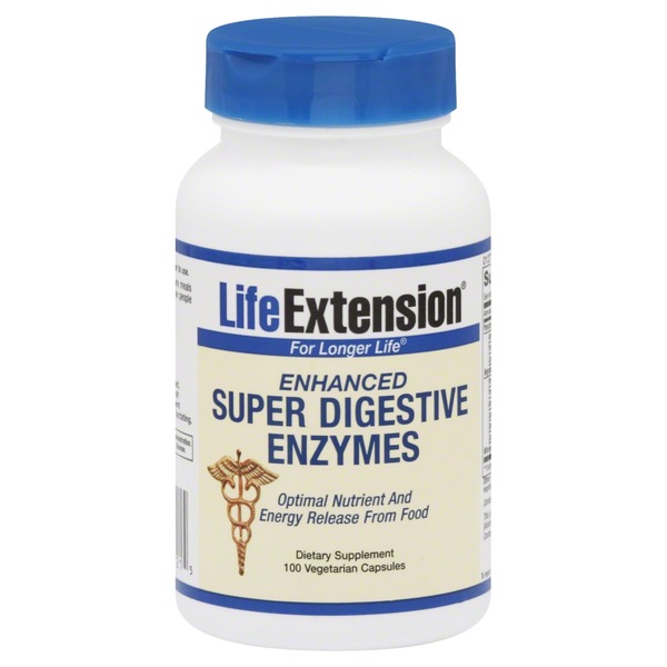 Life Extension Super Digestive Enzymes, Enhanced, Vegetarian Capsules