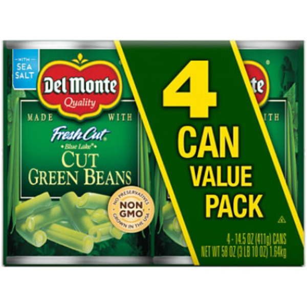 Del Monte Cut Green Beans Value Pack