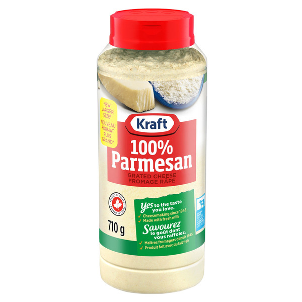 Kraft Natural Cheese 100% Grated Parmesan Cheese
