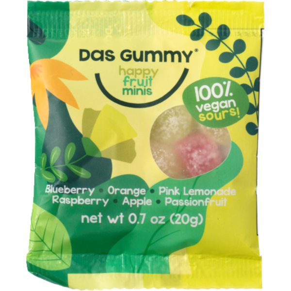 Das Gummy Sour Happy Fruit Mini Vegan Gummies