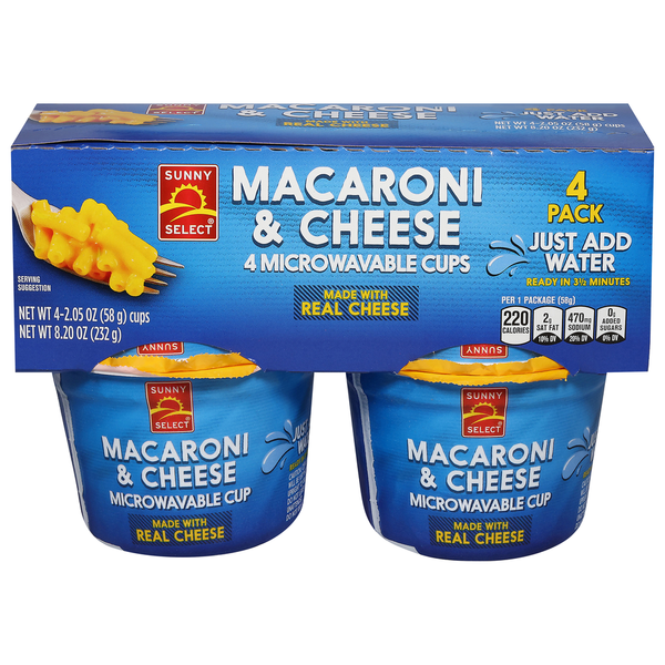 Sunny Select Macaroni & Cheese, 4 Pack Same-Day Delivery or Pickup