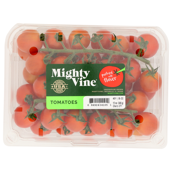 Mightyvine Tomato Cherry On Vine 12Oz Cv Same-Day Delivery or