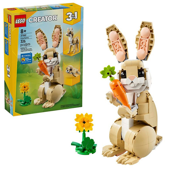 LEGO 31162 Creator 3-in-1 Cute Bunny Building Toy With 3 Build Options, Bunny, Seal or Llama