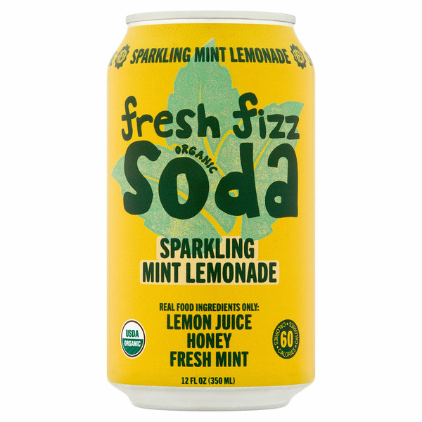 レモンページ、 Fresh Fizz Sparkling Mint Lemonade Organic Soda Same-Day Delivery