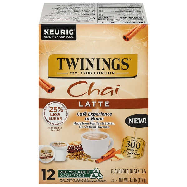 Twinings K-Cup Pods Chai Latte Black Tea Same-Day Delivery or Pickup |  FoodMaxx