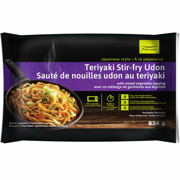 Pulmuone Teriyaki Stri-Fry Udon With Mixed Vegetable Topping