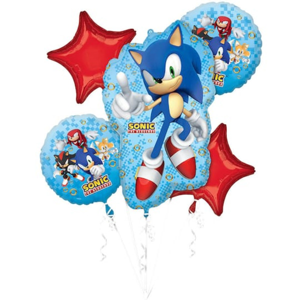 Anagram INFLATED Sonic the Hedgehog Foil Balloon Bouquet