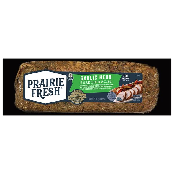 Prairie Fresh Garlic Herb Pork Loin Filet Same-Day Delivery or