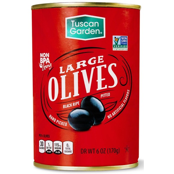 Tuscan Garden Large Ripe Pitted Olives