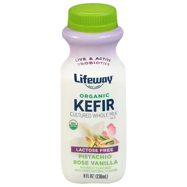 Lifeway Kefir, Organic, Lactose Free, Pistachio Rose Vanilla Same