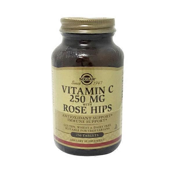 Solgar Vitamin C with Rose Hips 250 mg (250 ct) Instacart