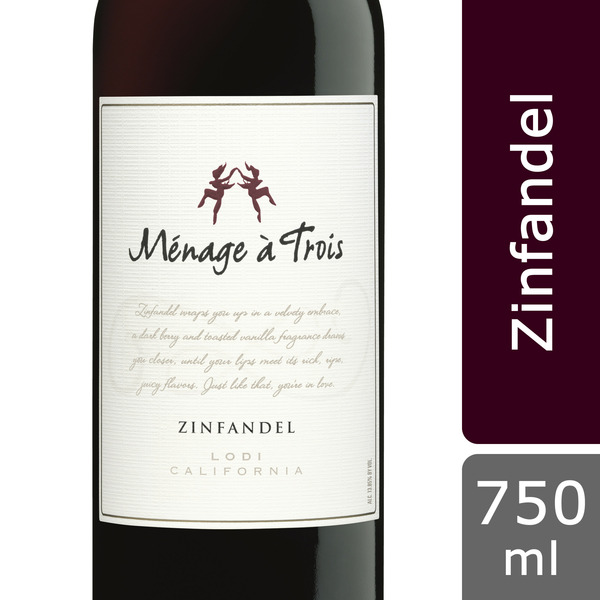 Ménage à Trois 2012 Zinfandel Same-Day Delivery or Pickup