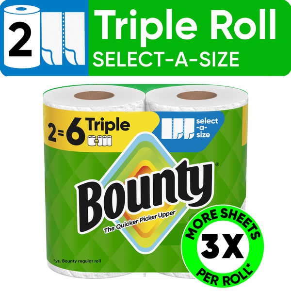 Bounty Paper Towels Select-A-Size