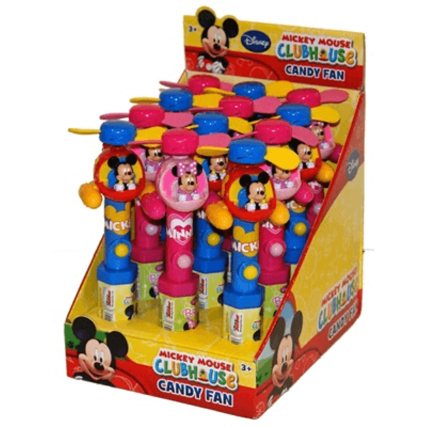 Mickey Mouse Candy Fan - 0.53 oz/12ct