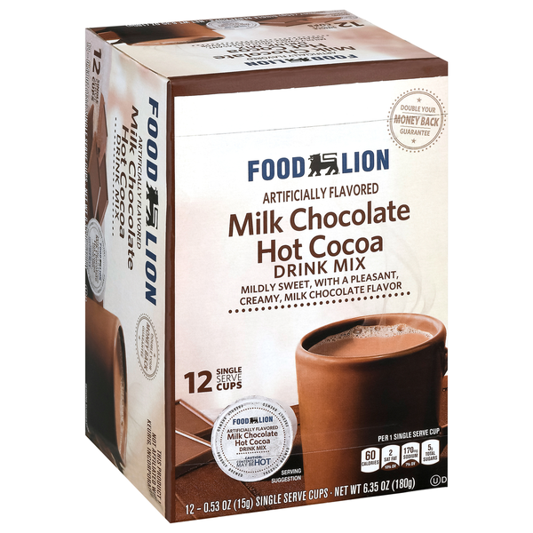 Food Lion Food Lion Milk Chocolate Hot Cocoa Single Serve Cups