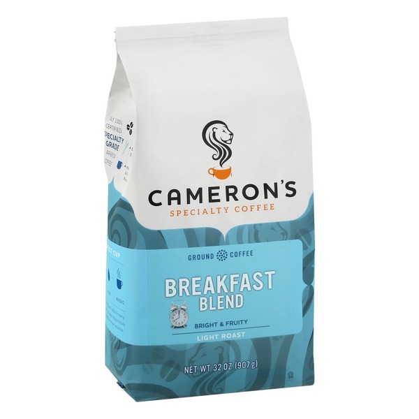 Camerons Coffee, Ground, Light Roast, Breakfast Blend (32 oz) Instacart