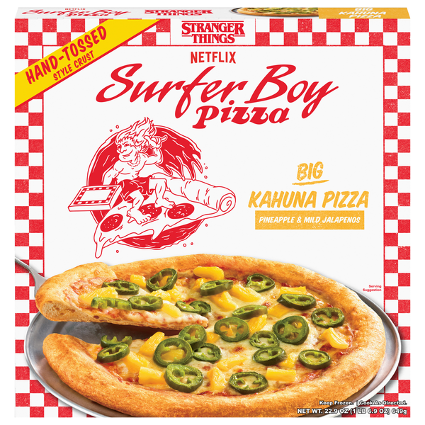 Surfer Boy Pizza Pizza, Hand-Tossed Style Crust, Big Kahuna Same