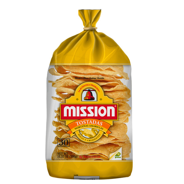 Mission - Yellow Corn Tostadas - 22ct