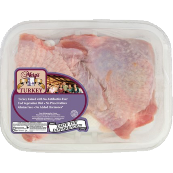 Mary's Turkey No Antibiotics Ever, Turkey Bone-In Thighs, Previously Frozen