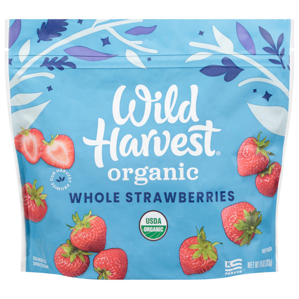 Wild Harvest Organic Whole Strawberries - 10 oz Same-Day Delivery