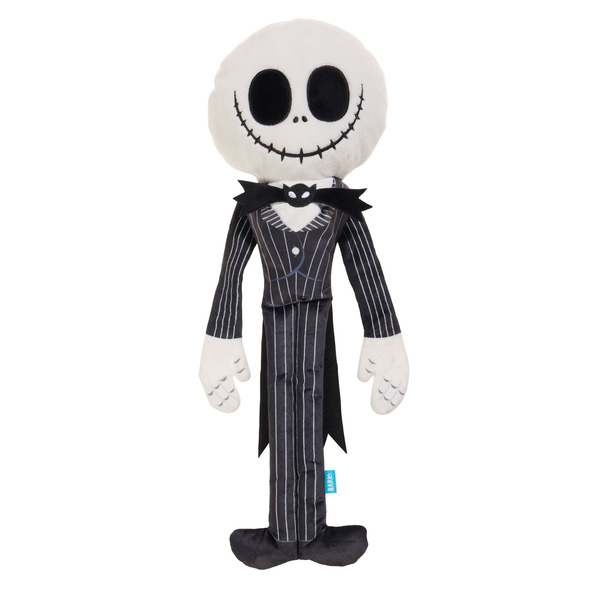 BARK Giant Jack Skellington Plush Dog Toy, X-Large - Black