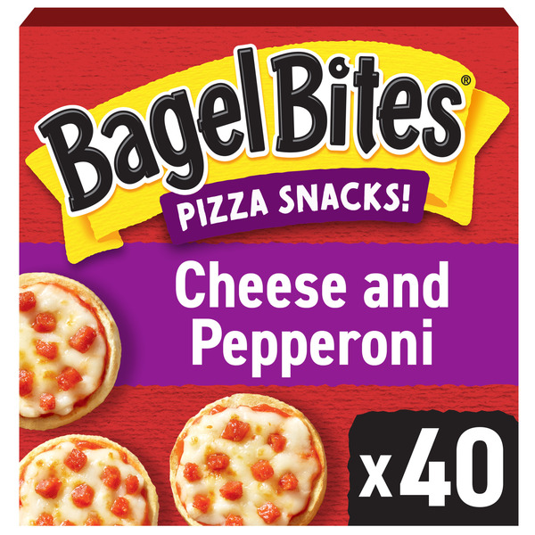 Bagel Bites Cheese & Pepperoni Mini Pizza Bagel Frozen Food Snacks