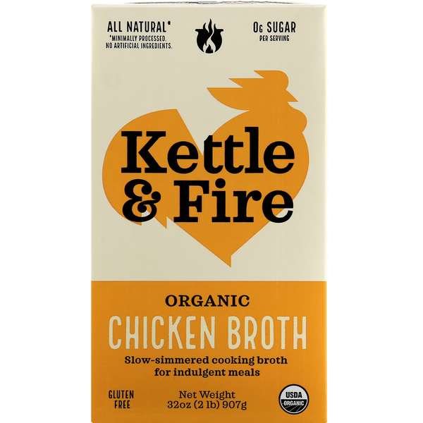 Kettle & Fire Chicken Cooking Broth, Organic