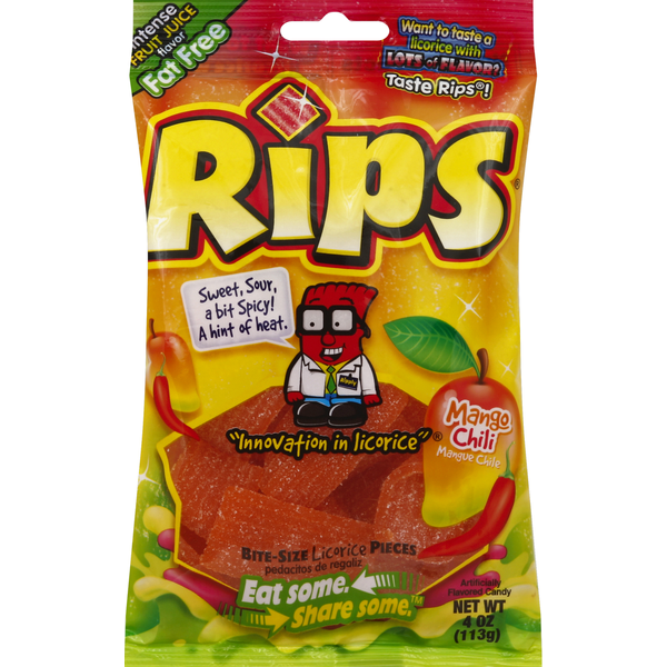 RIPS Licorice, Pieces, Mango Chili, Bite-Size