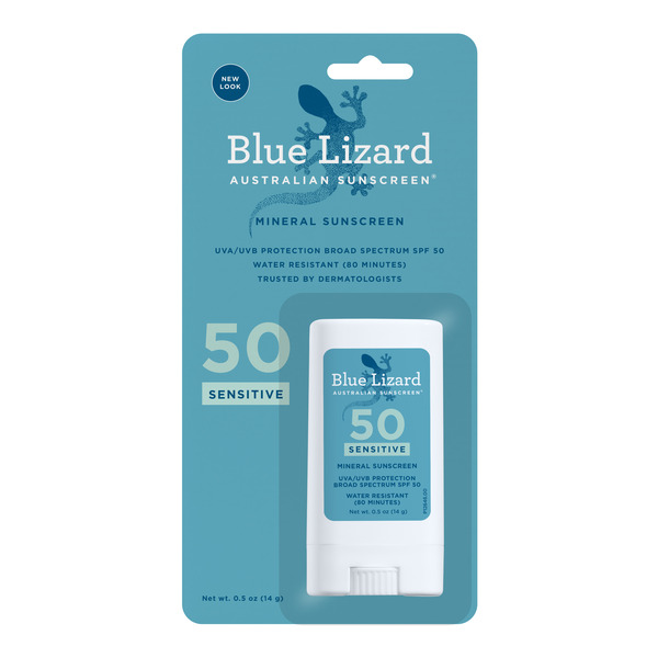 Blue Lizard Australian Sunscreen Sensitive SPF 50 Mineral Sunscreen Stick - 0.5 oz