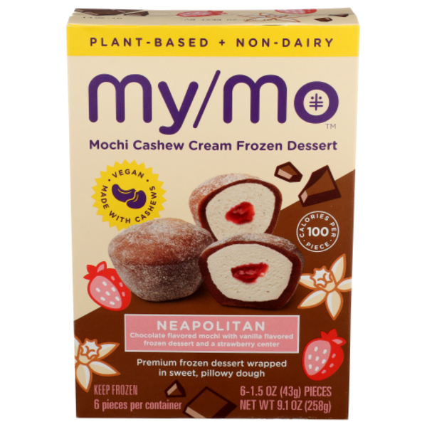 My/Mochi Frozen Dessert, Mochi Oat Milk, Vegan, Neapolitan