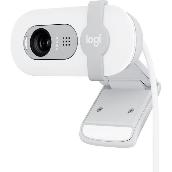 Logitech 1920 x 1080 Pixels Brio 100 Webcam - Off-White