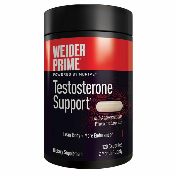 Weider Prime Testosterone Support For Men Capsules, 120 ct