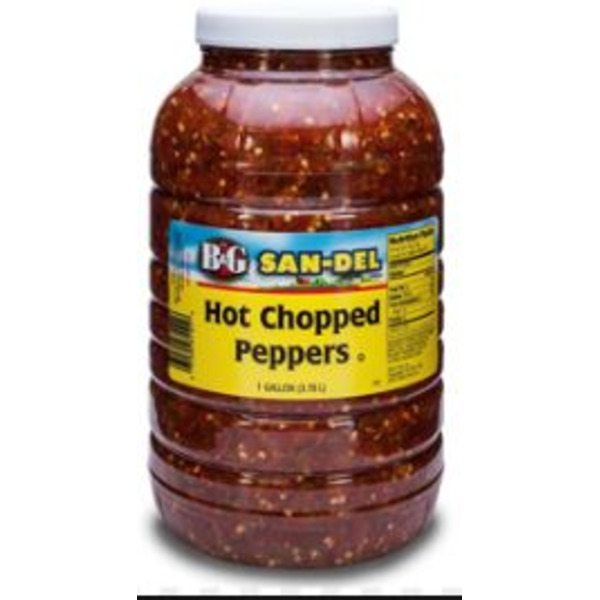 B&G - Hot Chopped Cherry Peppers - gallon