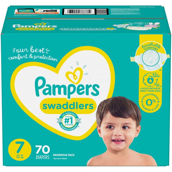 Pampers Diapers Size 7 (70 ct) Instacart