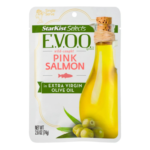 StarKist Selects® StarKist Selects E.V.O.O.® Wild-Caught Pink Salmon - 2.6 oz Pouch