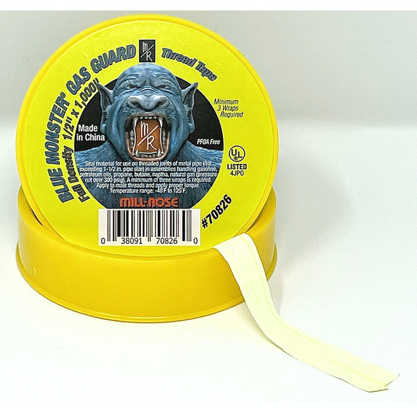Blue Monster Gas Guard 0.5-in x 1000.0-in Plumber's Tape
