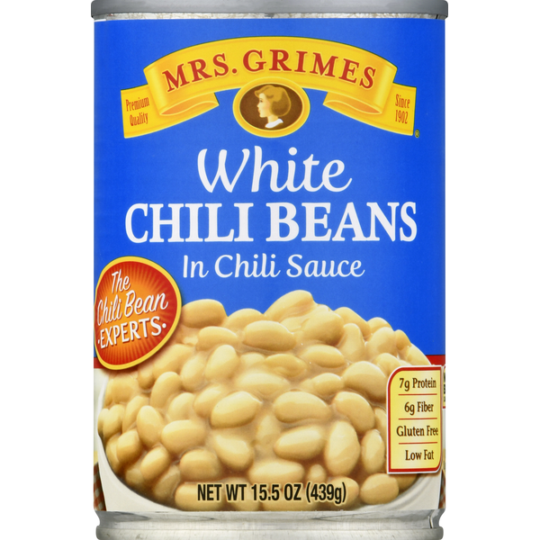 Mrs Grimes Chili Beans in Chili Sauce, White (15.5 oz) Instacart