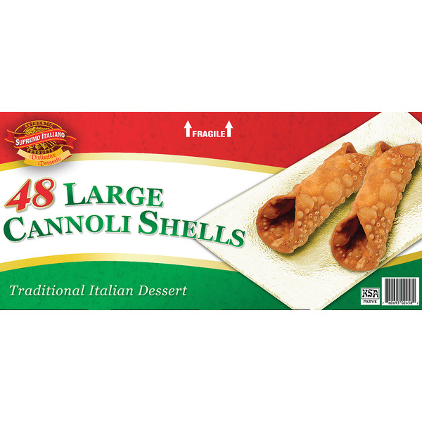 Supremo Italiano - Large Cannoli Shells - 48 Ct