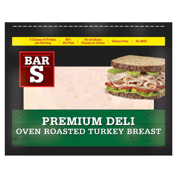 Bar-S Premium Deli Oven Roasted Turkey Breast Lunch Meat