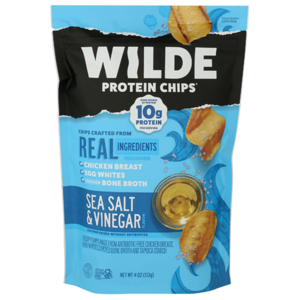 Wilde Sea Salt & Vinegar Chicken Protein Chips