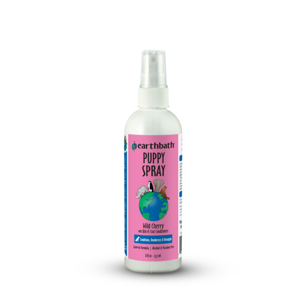 earthbath 3-in-1 Deodorizing Puppy Spray, Wild Cherry