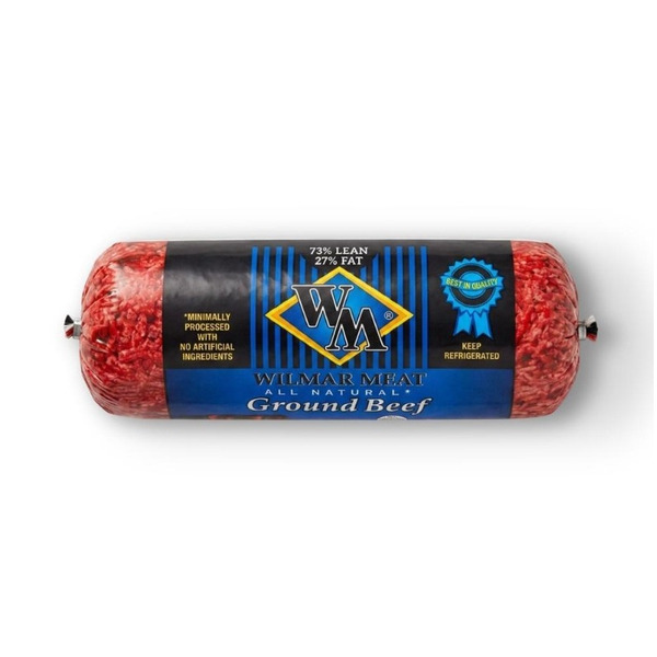 Wilmar Meat Co. 73% Lean 27% Fat Ground Beef Chub Same-Day