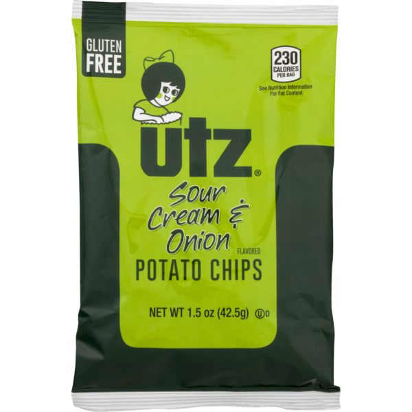 Utz Potato Chips Sour Cream & Onion (1.5 oz) Instacart