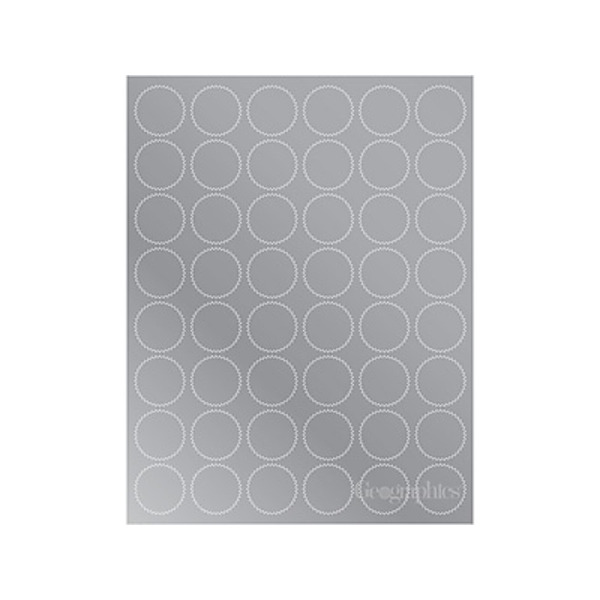 GE ographics Starburst Recognition Certificate Seal - Silver