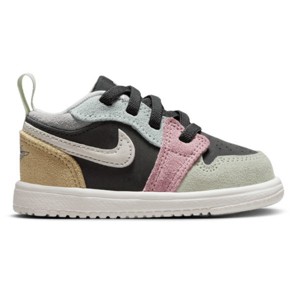 Jordan Girls' AJ 1 Low Alt SE, Size 7 - Half Blue/Vapor Green/Sail