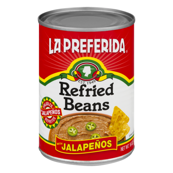 La Preferida Refried Beans with Jalapeno (16 oz) Instacart