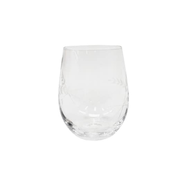 Ashland Etched Drinking Glass